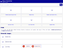 Tablet Screenshot of alcopindustries.com